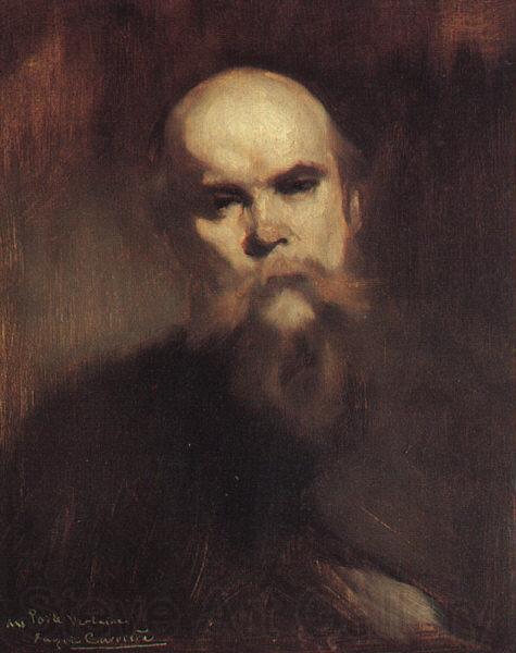 Eugene Carriere Portrait of Paul Verlaine France oil painting art